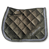 Sage Green Suede Saddle Pad - Equiluxe Tack