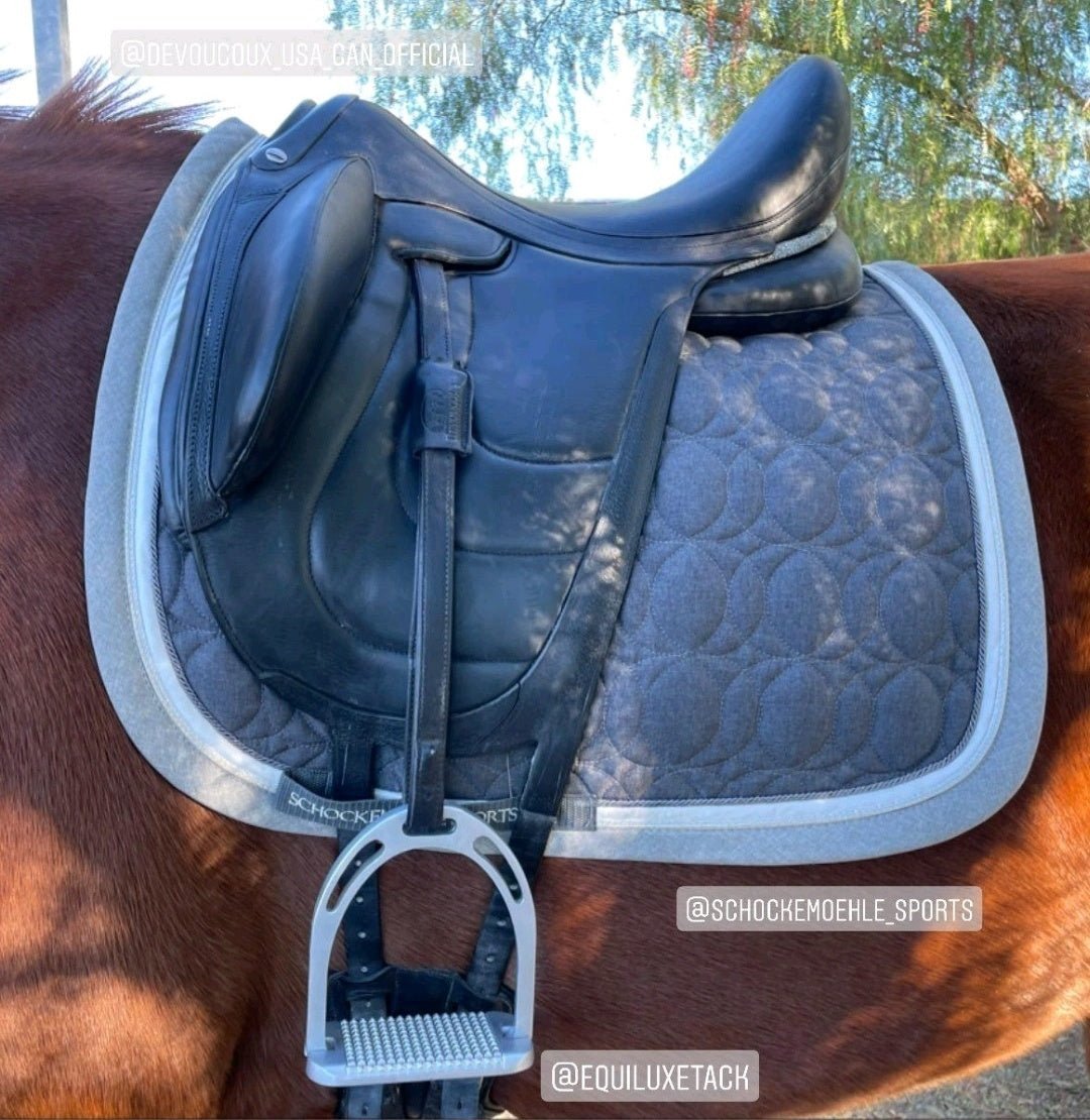Silver Matte Wide Base Aluminum Stirrups - Equiluxe Tack - Equiluxe Tack