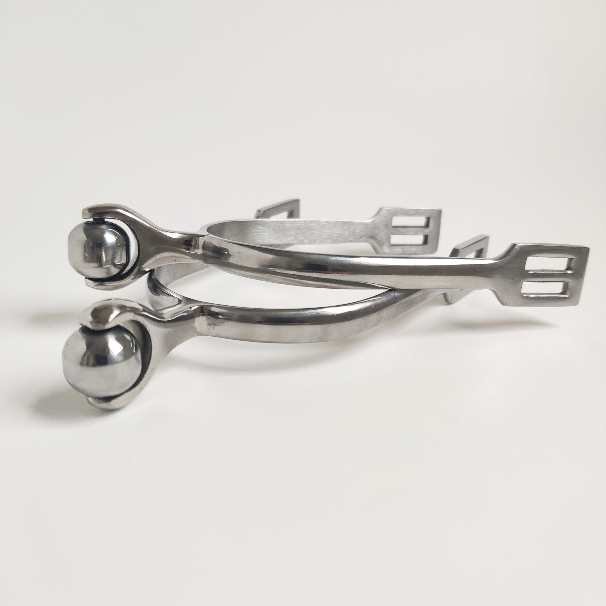 Silver Roller Ball Stainless Steel Spurs - Equiluxe Tack - Equiluxe Tack