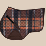 Sixteen Cypress Close Contact Pad, Field Plaid & Hickory - Equiluxe Tack