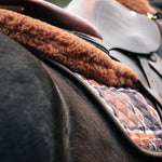 Sixteen Cypress Close Contact Pad, Field Plaid & Hickory - Equiluxe Tack