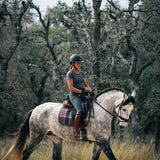 Sixteen Cypress Dressage Pad, Field Plaid & Hickory - PREORDER - Equiluxe Tack