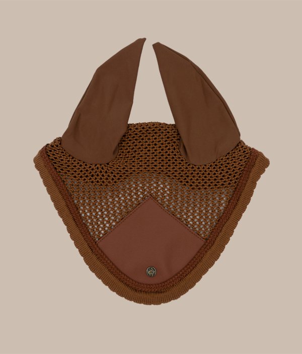 Sixteen Cypress Ear Net, Camel - Sixteen Cypress - Equiluxe Tack