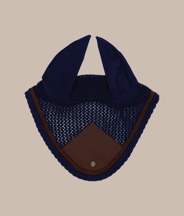 Sixteen Cypress Ear Net, Navy & Hickory - Sixteen Cypress - Equiluxe Tack