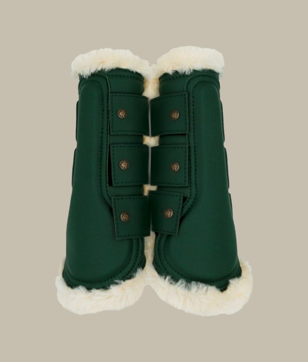 Sixteen Cypress Leatherette Brushing Boots, Hunter - Sixteen Cypress - Equiluxe Tack