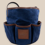 Sixteen Cypress Wax Canvas Grooming Tote, Navy - Equiluxe Tack
