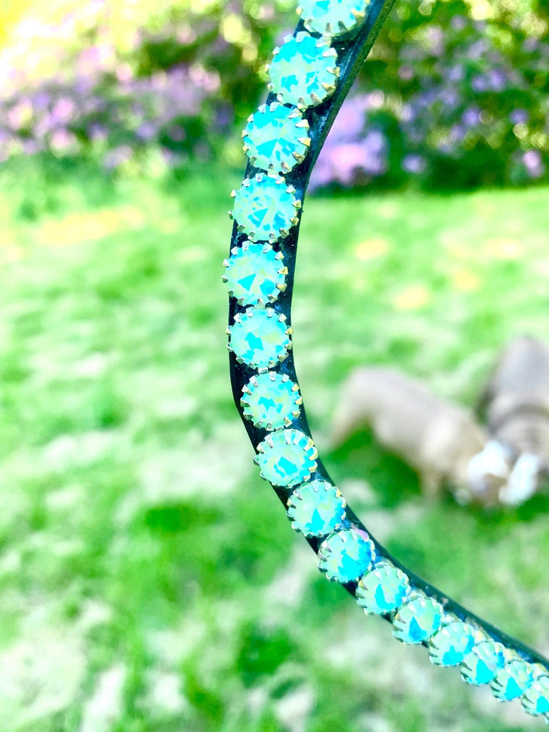 Slender Ice Mint Green Browband - Equiluxe Tack