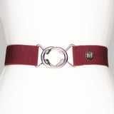 Solid Burgundy Maroon 1.5" or 2" Riding Belt - Equiluxe Tack