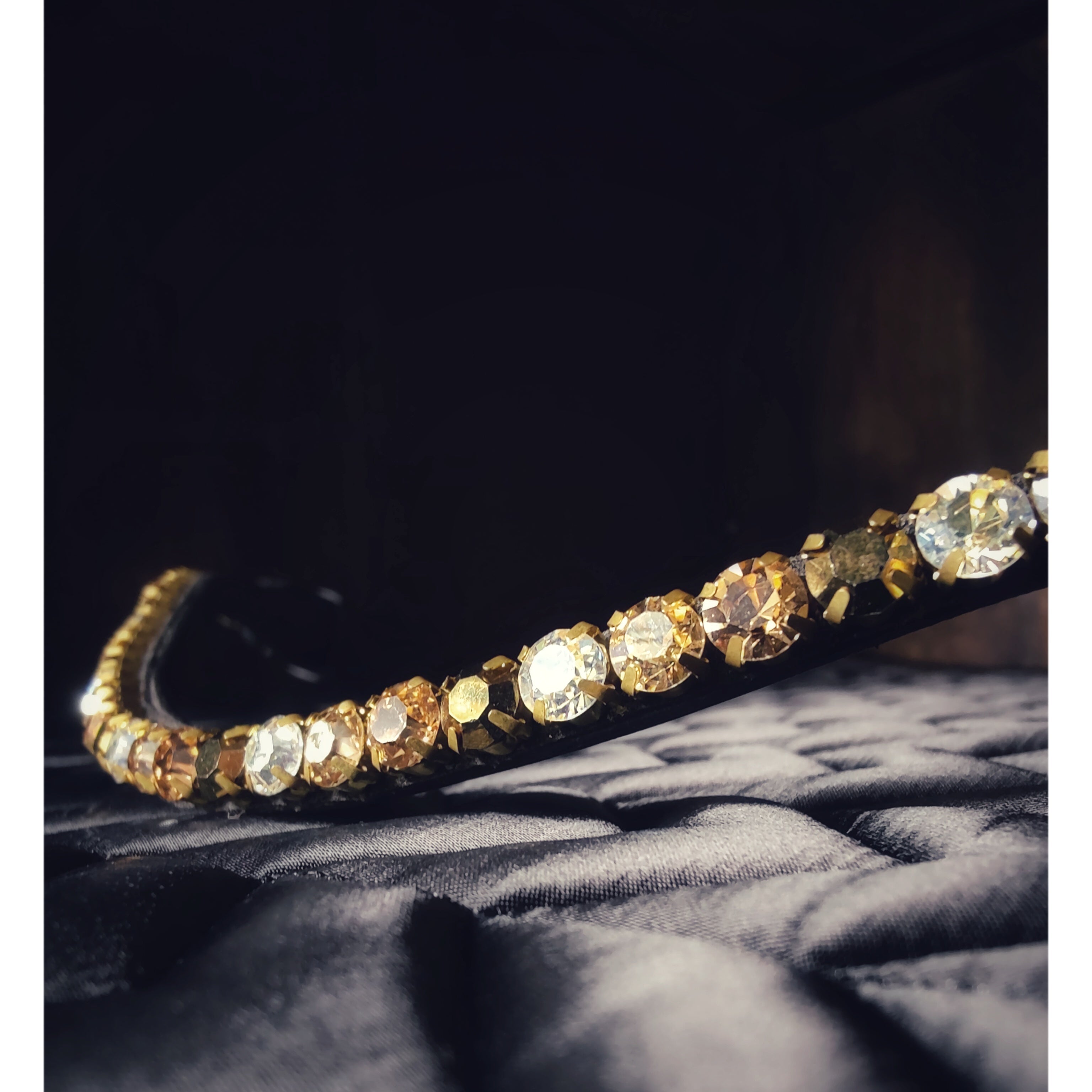 Masego Sparkling Amber Swarovski Browband - MASEGO horsewear - Equiluxe Tack