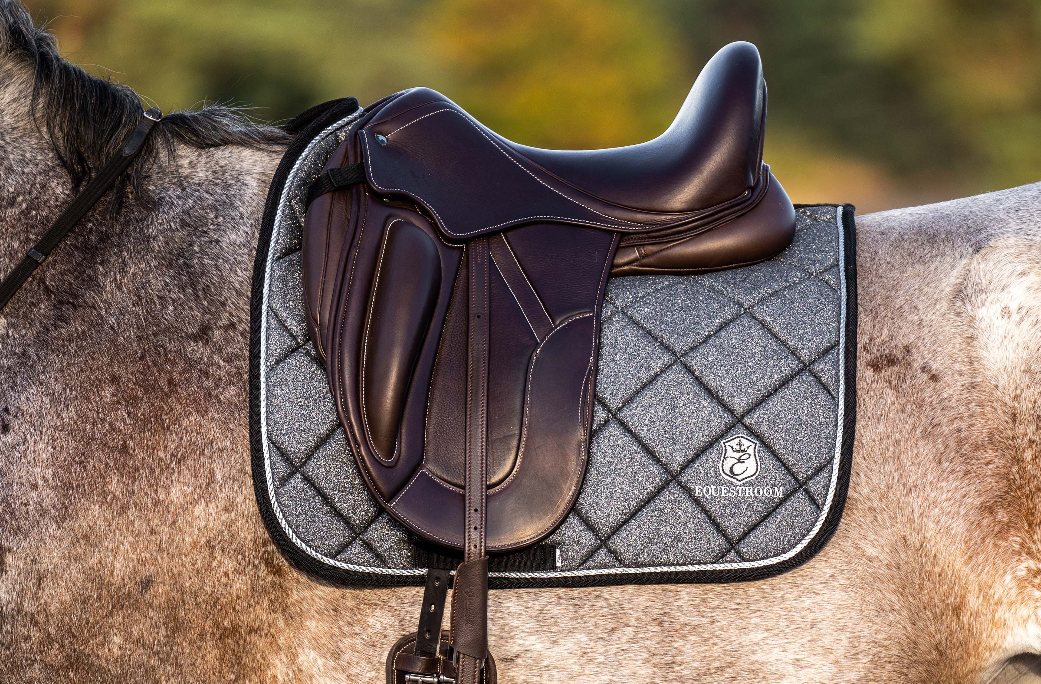 Stardust Grey Saddle Pad Set - Equiluxe Tack