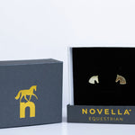 The Novella Equestrian 14K Horse Head Signature Earrings - Equiluxe Tack