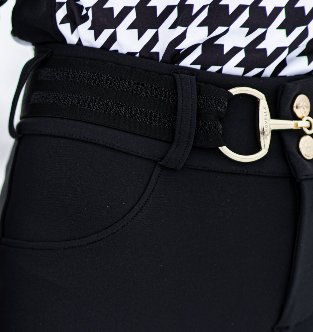 The Novella Equestrian Glimmer Snaffle Belt (1.5" wide) - Equiluxe Tack