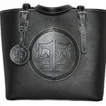Tucker Tweed Leather Handbags Black The James River Carry All: Signature