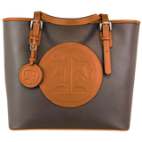 Tucker Tweed Leather Handbags Espresso/Chestnut The James River Carry All: Signature