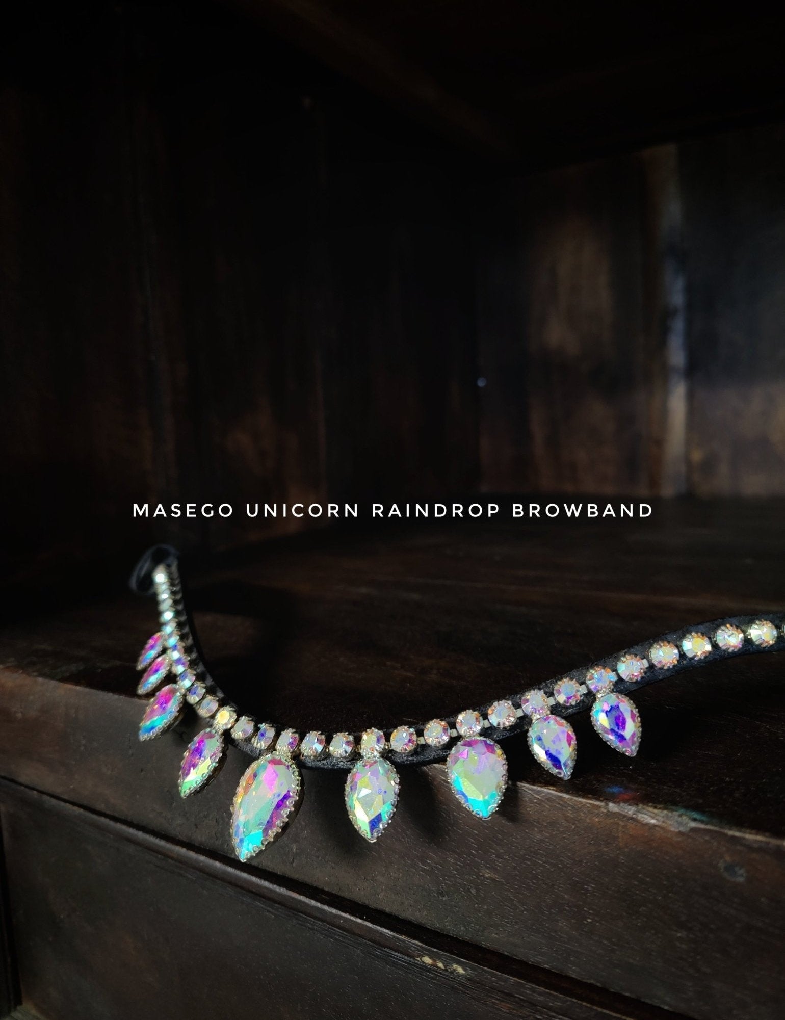 Masego Unicorn Raindrop Swarovski Browband - MASEGO horsewear - Equiluxe Tack