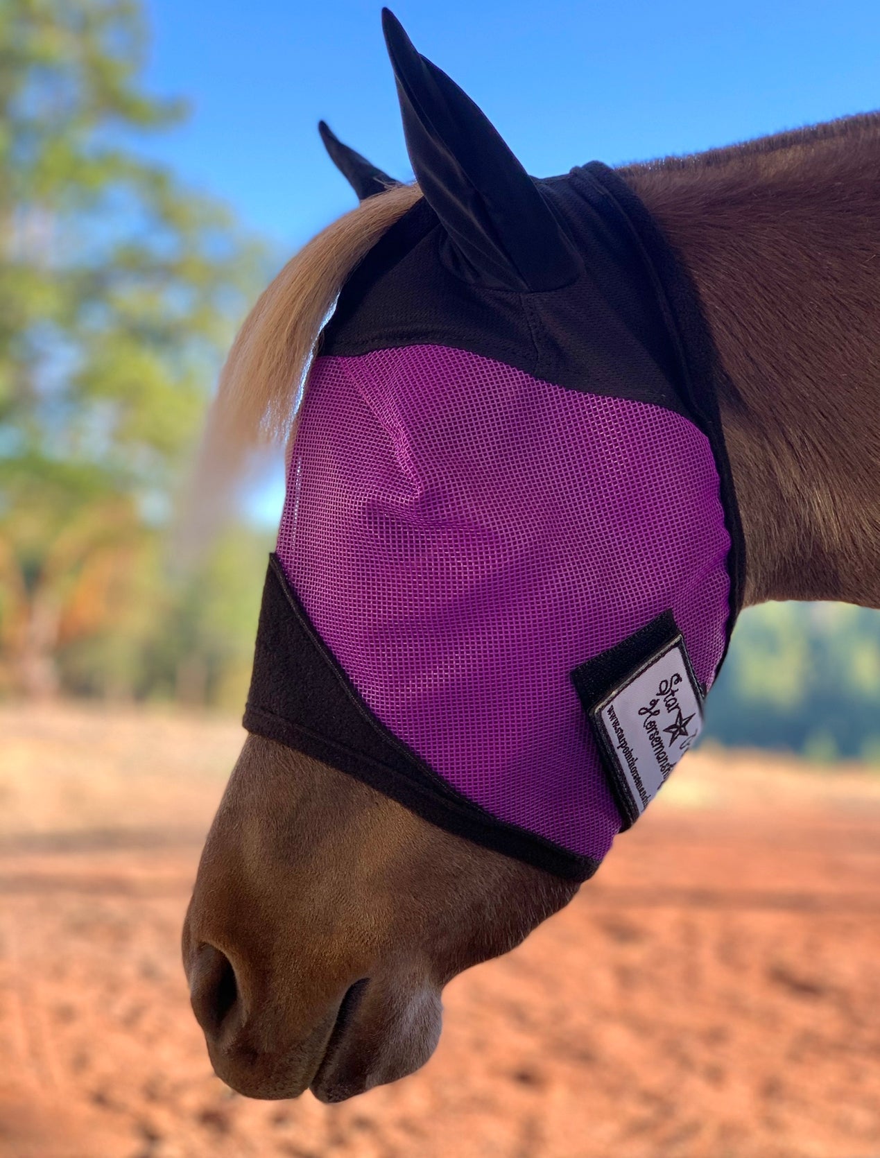 UV Fly Mask w/Ears - Mini to Horse Size - Equiluxe Tack