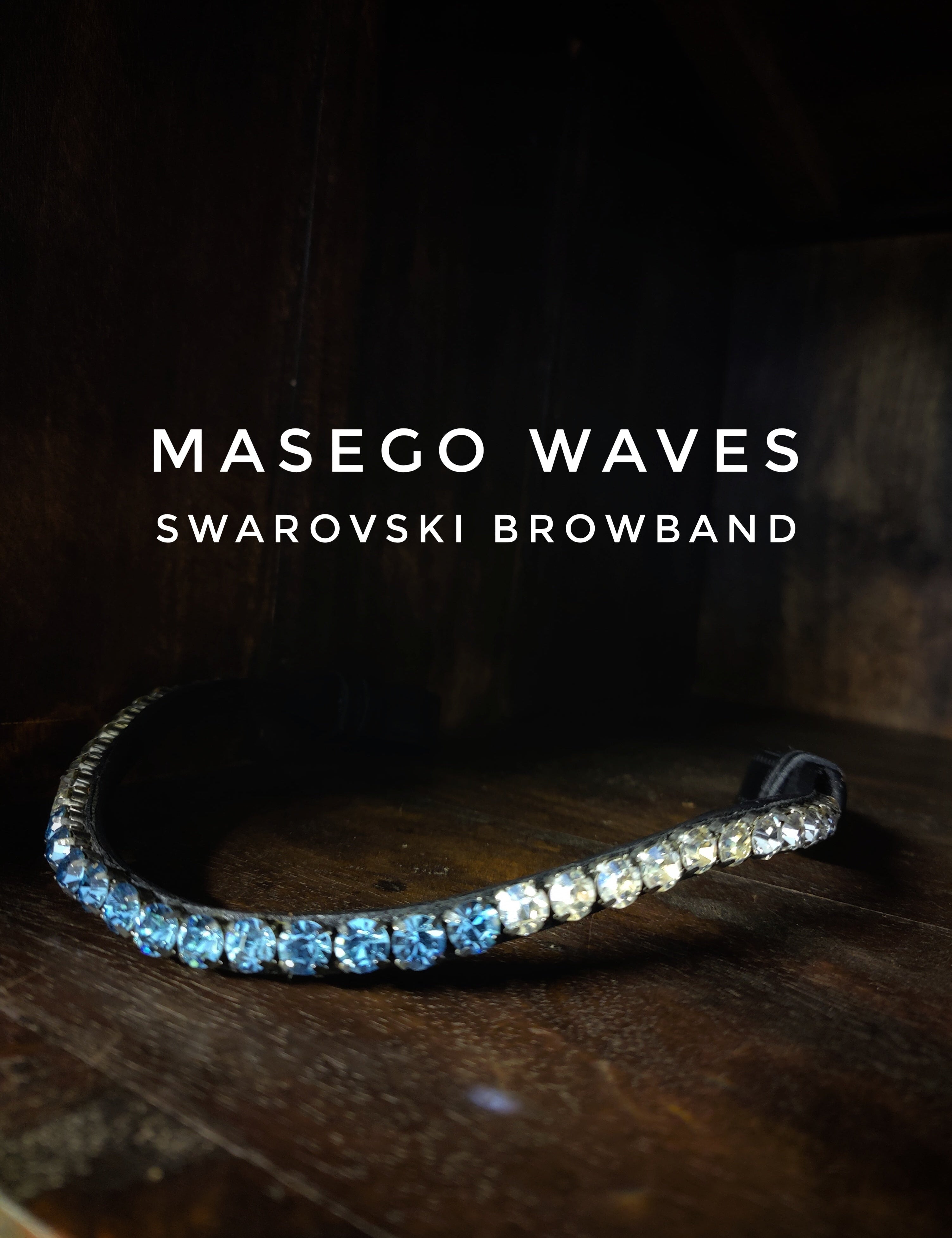 Masego 'Waves' Swarovski Browband - MASEGO horsewear - Equiluxe Tack