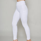 White Competition Leggings ContraFlex - Equiluxe Tack