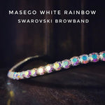 White Rainbow Swarovski Browband - Equiluxe Tack