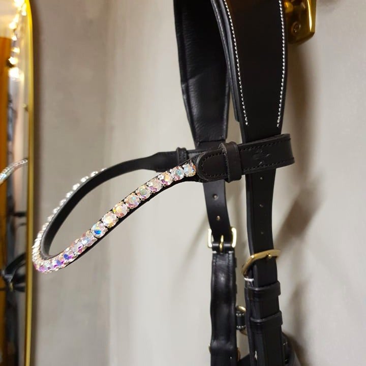 Masego White Rainbow Swarovski Browband - MASEGO Horsewear - Equiluxe Tack