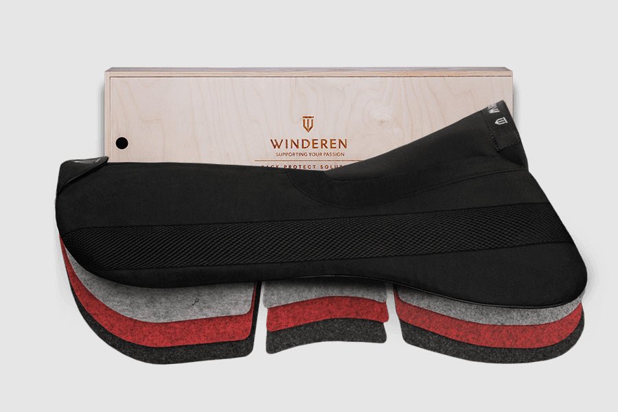 Winderen Correction System Dressage Half Pad - Black - Equiluxe Tack
