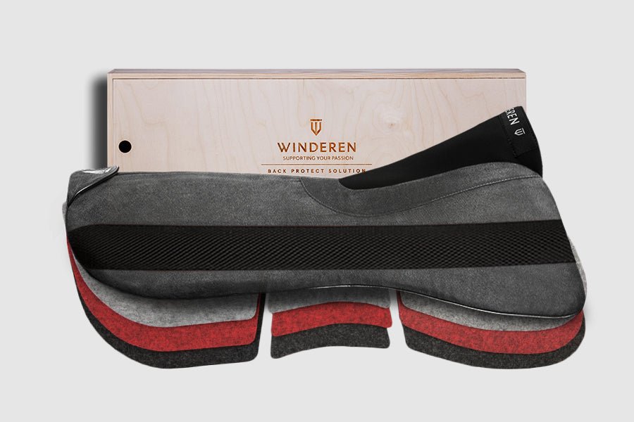 Winderen Correction System Dressage Half Pad - Charcoal - Equiluxe Tack