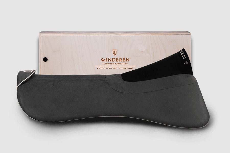 Winderen Dressage Half Pad - 10mm or 18mm - Charcoal/Rose Gold - Equiluxe Tack