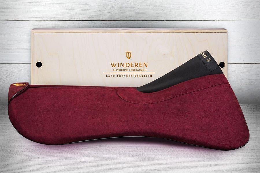 Winderen Dressage Half Pad - 10mm or 18mm - Claret - Equiluxe Tack