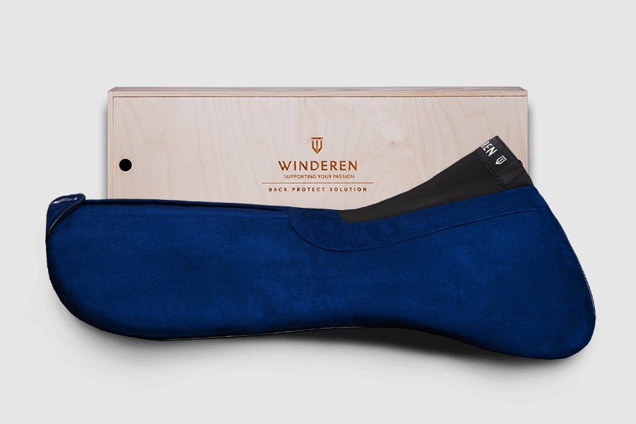 Winderen Dressage Half Pad - 10mm or 18mm - Dark Blue - Equiluxe Tack
