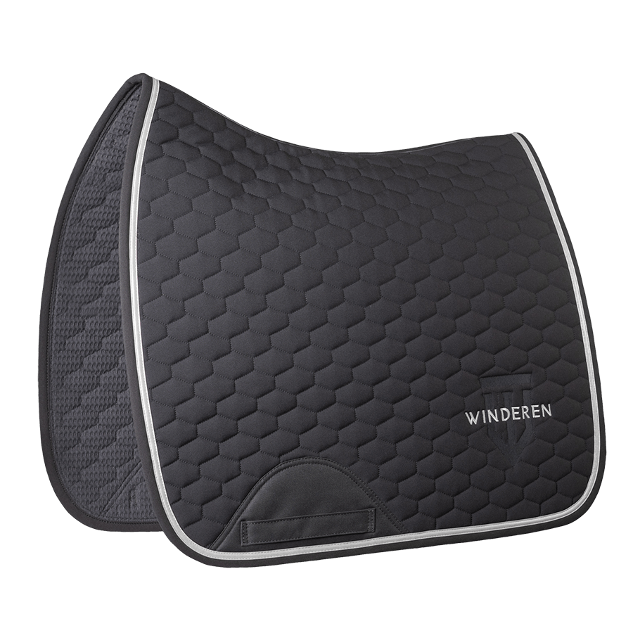 Winderen Dressage Saddle Pad - Anthracite/Sliver - Equiluxe Tack