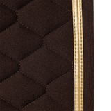 Winderen Dressage Saddle Pad - Espresso/Gold - Equiluxe Tack