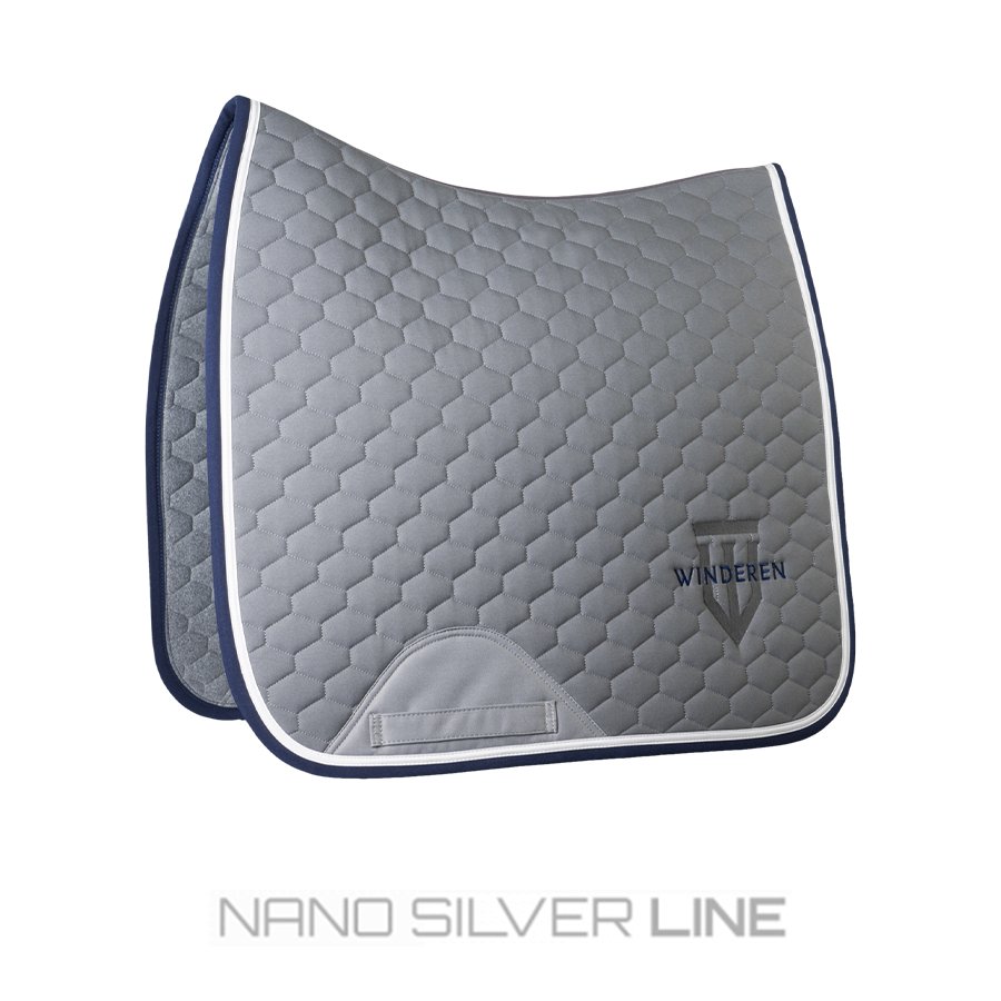 Winderen Dressage Saddle Pad - Nano Silver Line for Sensitive Horses - Equiluxe Tack