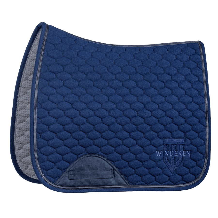 Winderen Dressage Saddle Pad - Navy/Metallic Blue - Equiluxe Tack