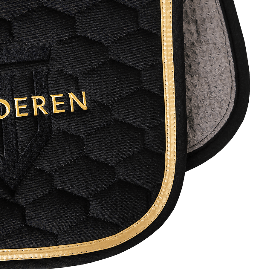 Winderen Dressage Saddle Pad - Raven/Gold - Equiluxe Tack
