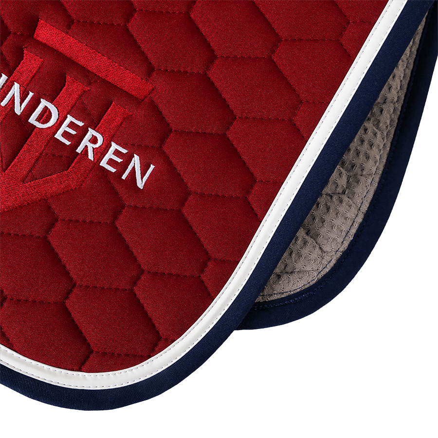Winderen Dressage Saddle Pad - Ruby/White - Equiluxe Tack