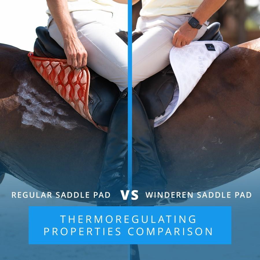 Winderen Dressage Saddle Pad - Sky Blue/Navy - Equiluxe Tack