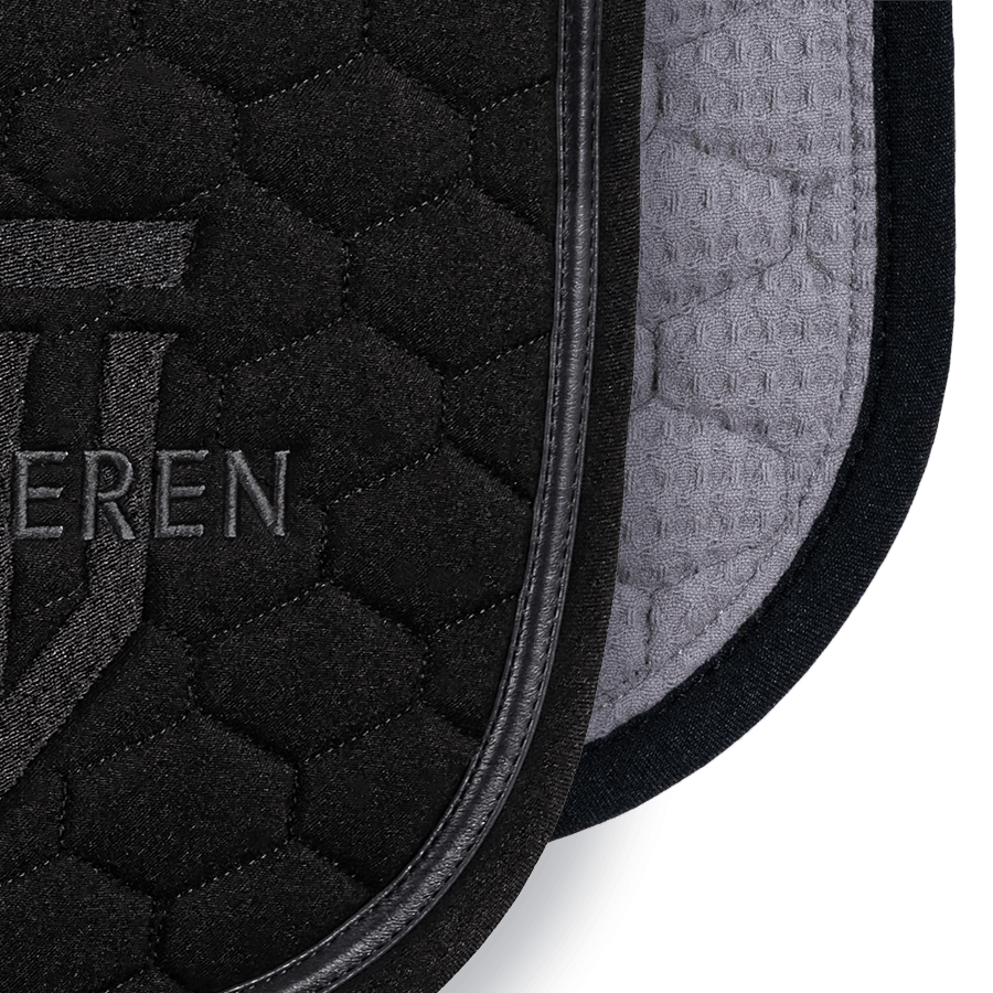 Winderen Jump Saddle Pad - Raven/Metallic Graphite - Equiluxe Tack