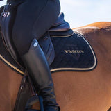 Winderen Jumping Half Pad - 10mm or 18mm - Black Coal/Gold - Equiluxe Tack
