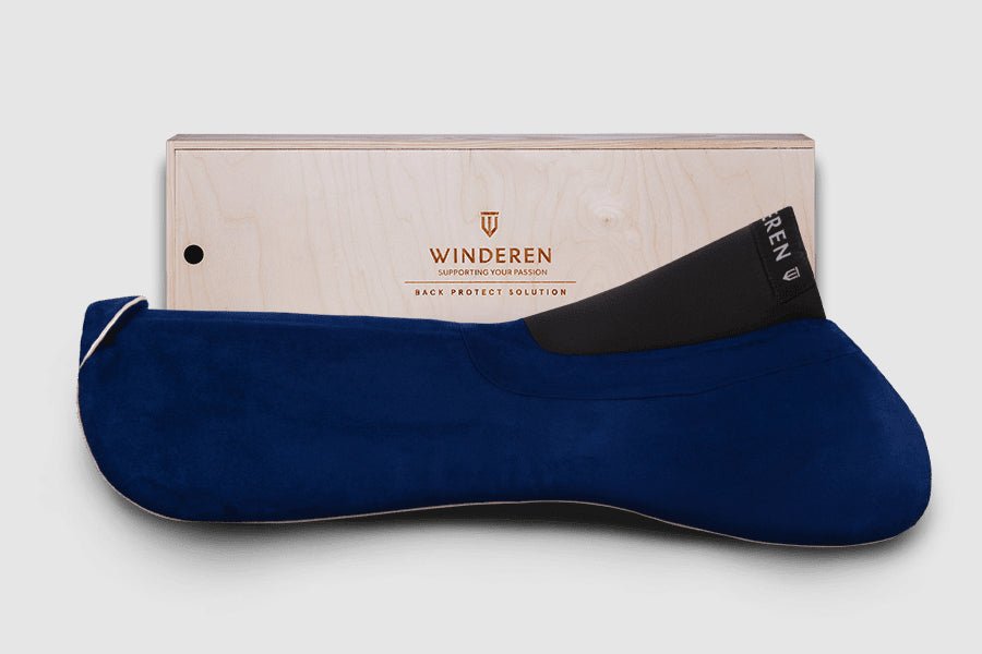 Winderen Jumping Half Pad - 10mm or 18mm - Dark Blue / Rose Gold - Equiluxe Tack