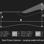 Winderen Jumping Half Pad - 10mm or 18mm - Grey Goose - Equiluxe Tack
