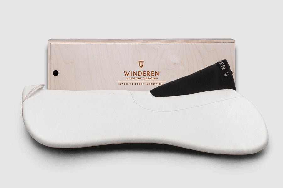 Winderen Jumping Half Pad - 10mm or 18mm - Pearl White/Rose Gold - Equiluxe Tack