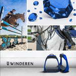 Winderen Wide Footbed Stirrups - Sapphire - Equiluxe Tack