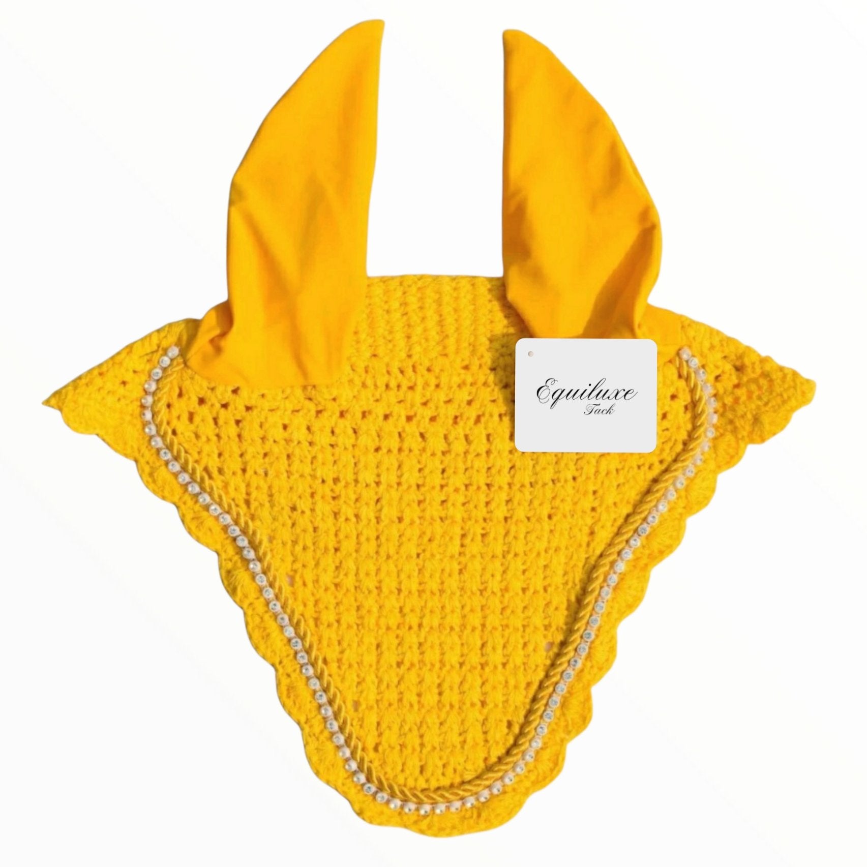 Yellow Bling Fly Bonnet - Equiluxe Tack